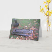 "Hoe ga je de eeuwigheid doorbrengen?" Hallowe’en  Kaart (Gele Bloem)