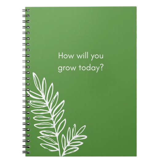 Hoe ga je vandaag groeien Notitieboek (Voorkant)