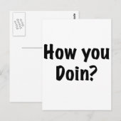 Hoe gaat het? briefkaart (Voorkant / Achterkant)
