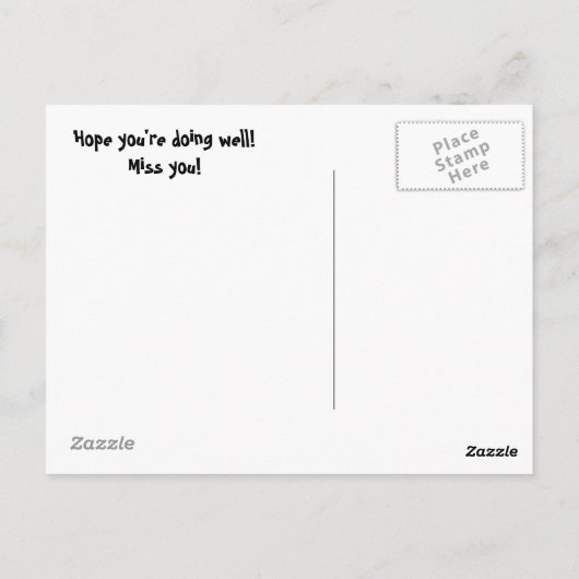 Hoe gaat het? briefkaart (Achterkant)