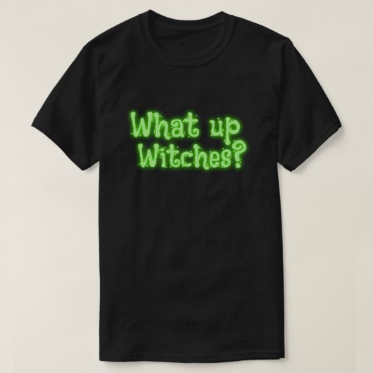 Hoe gaat het, heksen? Halloween T-shirt (Design voorkant)