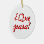 Hoe gaat het? keramisch ornament (Rechts)