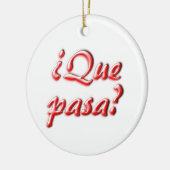 Hoe gaat het? keramisch ornament (Links)