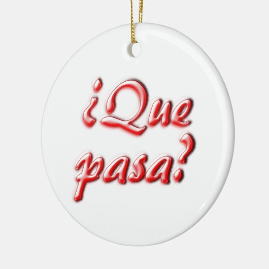 Hoe gaat het? keramisch ornament (Links)