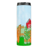 Hoe gaat het met Chicken Butt? | Funny Humor Thermosbeker (Achterkant)