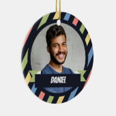 Hoe gaat het met de baas? Kantoor Christmas Keramisch Ornament (Rechts)