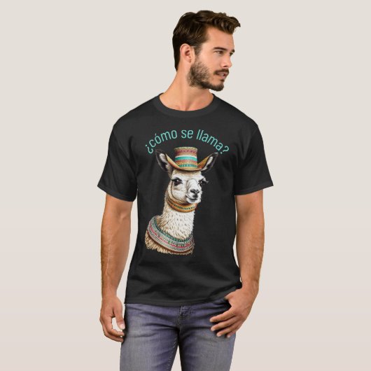 Hoe gaat het met de lama? t-shirt (Voorkant volledig)