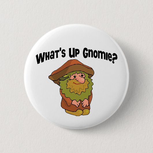 Hoe gaat het met Gnomie? Ronde Button 5,7 Cm (Voorkant)