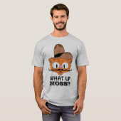 Hoe gaat het met Hoss? Cartoon Mustache Cat Señor  T-shirt (Voorkant volledig)