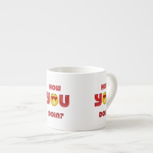 Hoe gaat het met je? espresso kop (Voorkant rechts)
