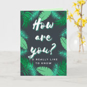 Hoe gaat het met jou? Denk aan jou Kaart (Gele Bloem)