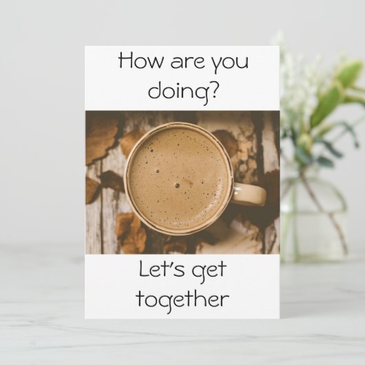 Hoe gaat het met jou? kaart (Staand voorkant)
