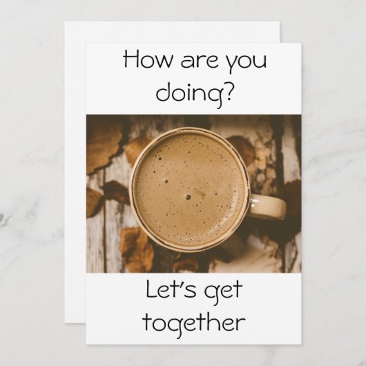 Hoe gaat het met jou? kaart (Voorkant / Achterkant)