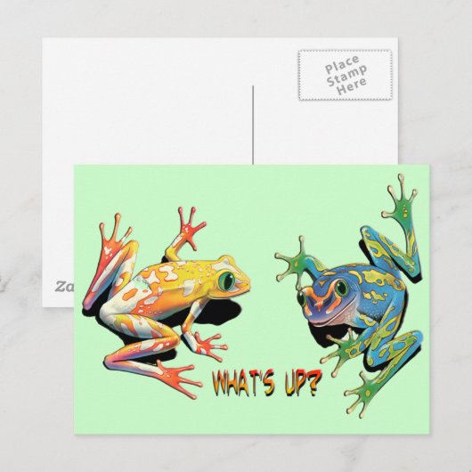 Hoe gaat het met kikkers? briefkaart (Voorkant / Achterkant)