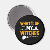 Hoe gaat het met mijn heksen? | Halloween Magneet (Voorkant / Achterkant)