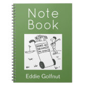 Hoe gaat het met mijn rijden? Funny Golf Kaart om Notitieboek (Voorkant)