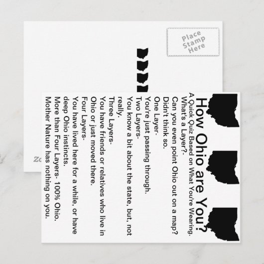 Hoe gaat het met Ohio? Briefkaart (Voorkant / Achterkant)