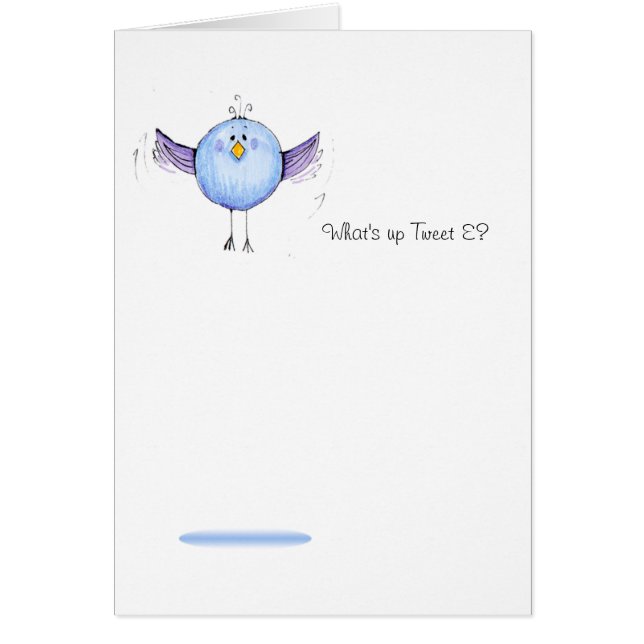 Hoe gaat het met Tweet E? Doodle-kaart (Voorkant)