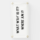 Hoe gaat het met waar ik ben? spandoek (Verticaal)