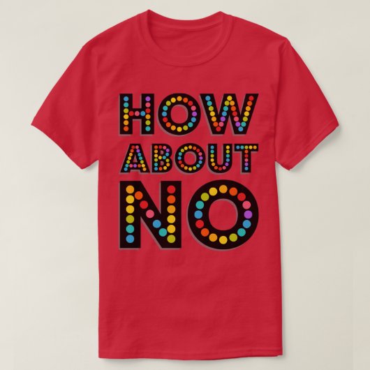 HOE GAAT HET OM NEE? T-SHIRT (Design voorkant)