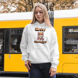 Hoe gaat het? Schattigee Funny Cat Pun voor Pet Lo Hoodie