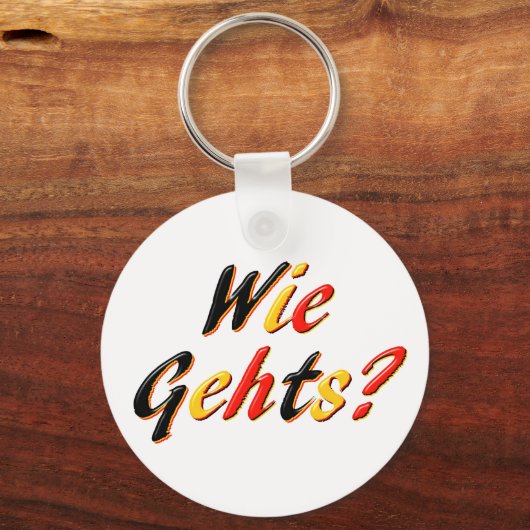 Hoe gaat het? sleutelhanger (Voorkant)