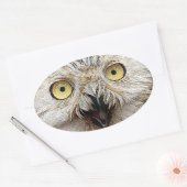 Hoe gaat het? Wie ben jij? Ovale Sticker (Envelop)
