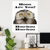 Hoe gaat het? Wie ben jij? Poster (Thuiskantoor)