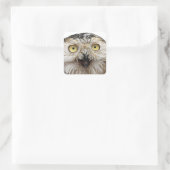 Hoe gaat het? Wie ben jij? Vierkante Sticker (Tas)