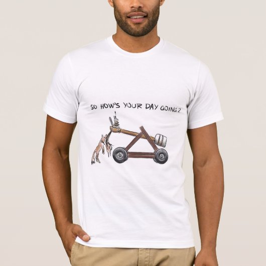 Hoe gaat je dag? t-shirt (Voorkant)