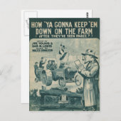 Hoe gaat u "Em neer houden op het Boerderij"? Briefkaart (Voorkant / Achterkant)