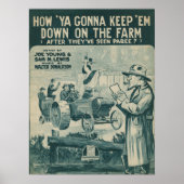Hoe gaat u "Em neer houden op het Boerderij"? Poster (Voorkant)