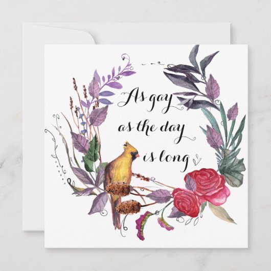 Hoe Gay de Dag wordt, hoe lang Kaart is (Voorkant)