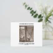 Hoe geavanceerd de beschaving als Library Alexandr Briefkaart (Staand voorkant)