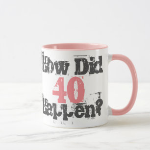 Hoe gebeurde dat 40? - Mok met tweetone koffie