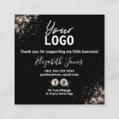 Hoe gebruikt u de kleine Roos Gold Instruction Car Vierkante Visitekaartje (Achterkant)