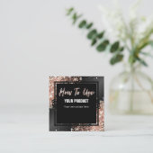 Hoe gebruikt u de kleine Roos Gold Instruction Car Vierkante Visitekaartje (Staand voorkant)