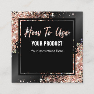 Hoe gebruikt u de kleine Roos Gold Instruction Car Vierkante Visitekaartje