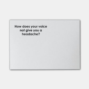 Hoe geeft uw stem u geen hoofdpijn post-it® notes