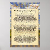 Hoe gelukkig te zijn poster (Voorkant)