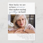 Hoe gelukkig zijn wij de Foto Orde van de Dienst Programmakaart (Voorkant)