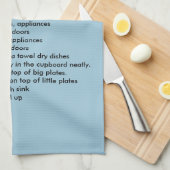 Hoe gerechten te wassen Keuken Theedoek (Quarter Fold)