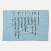 Hoe gerechten te wassen Keuken Theedoek (Horizontaal)