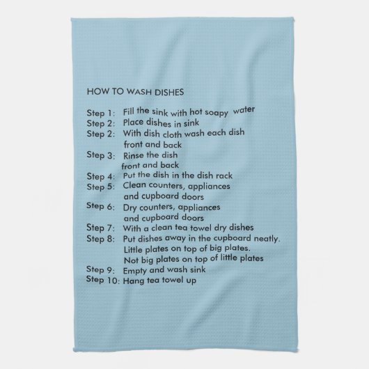 Hoe gerechten te wassen Keuken Theedoek (Verticaal)