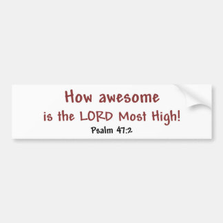 Hoe Geweldige (wit) Bumpersticker