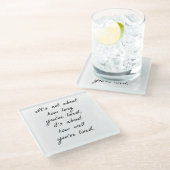 Hoe goed je hebt geleefd Glass Onderzetter (Schuin)