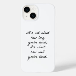 Hoe goed je hebt geleefd iPhone Case