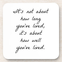 Hoe goed je hebt geleefd met hard plastic Onderzet Bier Onderzetter