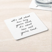 Hoe goed je Onderzetter van papier hebt gehouden (Schuin)