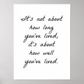 Hoe goed je Poster hebt geleefd (Voorkant)